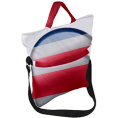 Costa Rica Flag Country Symbol Fold Over Handle Tote Bag by Sapixe