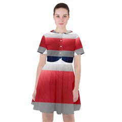 Costa Rica Flag Country Symbol Sailor Dress by Sapixe