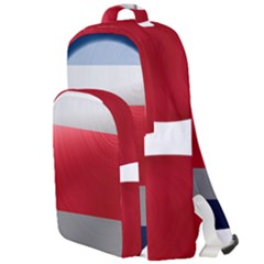 Costa Rica Flag Country Symbol Double Compartment Backpack by Sapixe