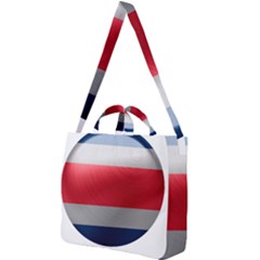 Costa Rica Flag Country Symbol Square Shoulder Tote Bag by Sapixe