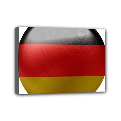 Germany Flag Europe Country Mini Canvas 7  X 5  (stretched) by Sapixe