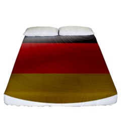 Germany Flag Europe Country Fitted Sheet (queen Size) by Sapixe