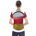 Germany Flag Europe Country Short Sleeve Front Detail Top View2