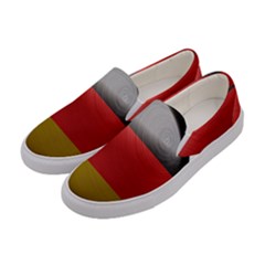 Germany Flag Europe Country Women s Canvas Slip Ons by Sapixe