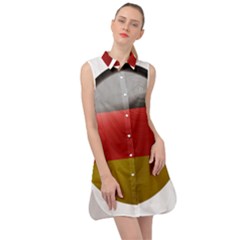 Germany Flag Europe Country Sleeveless Shirt Dress