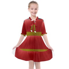 Germany Flag Europe Country Kids  All Frills Chiffon Dress by Sapixe