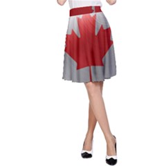 Canada Flag Country Symbol Nation A-line Skirt by Sapixe