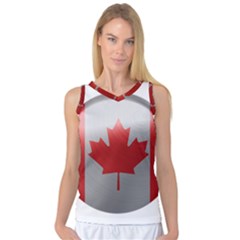 Canada Flag Country Symbol Nation Women s Basketball Tank Top by Sapixe