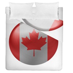 Canada Flag Country Symbol Nation Duvet Cover Double Side (queen Size) by Sapixe