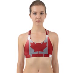 Canada Flag Country Symbol Nation Back Web Sports Bra by Sapixe