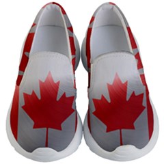 Canada Flag Country Symbol Nation Kids  Lightweight Slip Ons by Sapixe