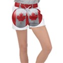 Canada Flag Country Symbol Nation Women s Velour Lounge Shorts View1