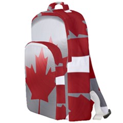 Canada Flag Country Symbol Nation Double Compartment Backpack by Sapixe