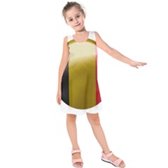 Belgium Flag Country Europe Kids  Sleeveless Dress by Sapixe