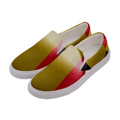 Belgium Flag Country Europe Women s Canvas Slip Ons by Sapixe