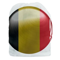 Belgium Flag Country Europe Drawstring Pouch (xxxl) by Sapixe