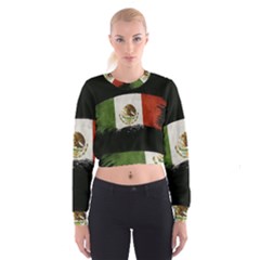 Flag Mexico Country National Cropped Sweatshirt by Sapixe