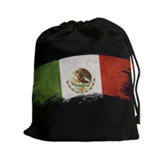 Flag Mexico Country National Drawstring Pouch (xxl) by Sapixe