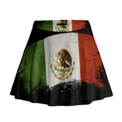 Flag Mexico Country National Mini Flare Skirt by Sapixe