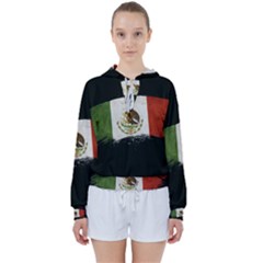 Flag Mexico Country National Women s Tie Up Sweat by Sapixe