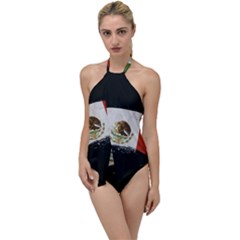 Flag Mexico Country National Go With The Flow One Piece Swimsuit by Sapixe