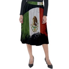 Flag Mexico Country National Classic Velour Midi Skirt  by Sapixe