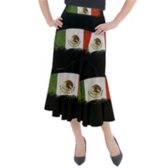 Flag Mexico Country National Midi Mermaid Skirt by Sapixe