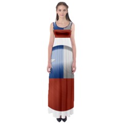 Chile Flag Country Chilean Empire Waist Maxi Dress by Sapixe