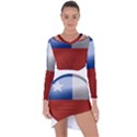 Chile Flag Country Chilean Asymmetric Cut-Out Shift Dress View1