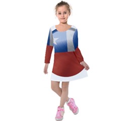 Chile Flag Country Chilean Kids  Long Sleeve Velvet Dress by Sapixe