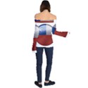 Chile Flag Country Chilean Off Shoulder Long Sleeve Top View2