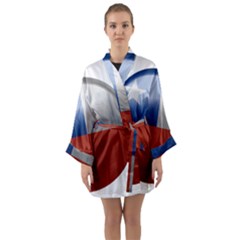 Chile Flag Country Chilean Long Sleeve Kimono Robe by Sapixe