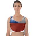 Chile Flag Country Chilean Velvet Crop Top View1