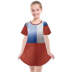 Chile Flag Country Chilean Kids  Smock Dress by Sapixe