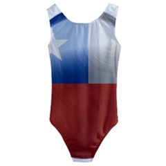 Chile Flag Country Chilean Kids  Cut-out Back One Piece Swimsuit by Sapixe