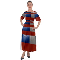 Chile Flag Country Chilean Shoulder Straps Boho Maxi Dress  by Sapixe