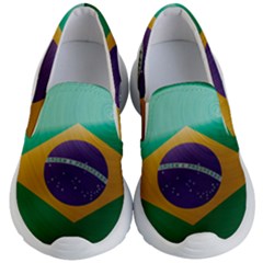 Brazil Flag Country Symbol Kids  Lightweight Slip Ons by Sapixe