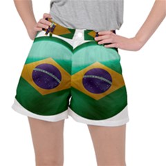 Brazil Flag Country Symbol Ripstop Shorts by Sapixe