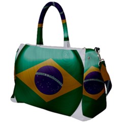 Brazil Flag Country Symbol Duffel Travel Bag by Sapixe