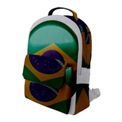 Brazil Flag Country Symbol Flap Pocket Backpack (large) by Sapixe