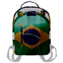 Brazil Flag Country Symbol Flap Pocket Backpack (Large) View3