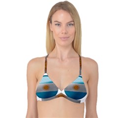 Argentina Flag Country Nation Reversible Tri Bikini Top by Sapixe