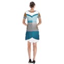 Argentina Flag Country Nation Short Sleeve V-neck Flare Dress View2