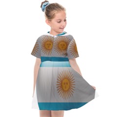 Argentina Flag Country Nation Kids  Sailor Dress by Sapixe