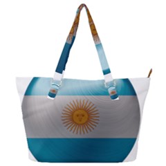 Argentina Flag Country Nation Full Print Shoulder Bag by Sapixe