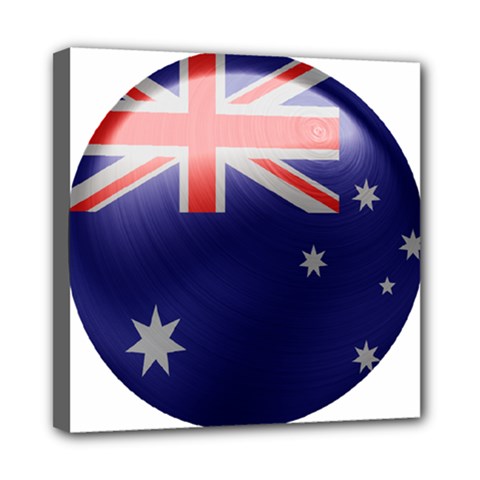 Australia Flag Country National Mini Canvas 8  X 8  (stretched) by Sapixe