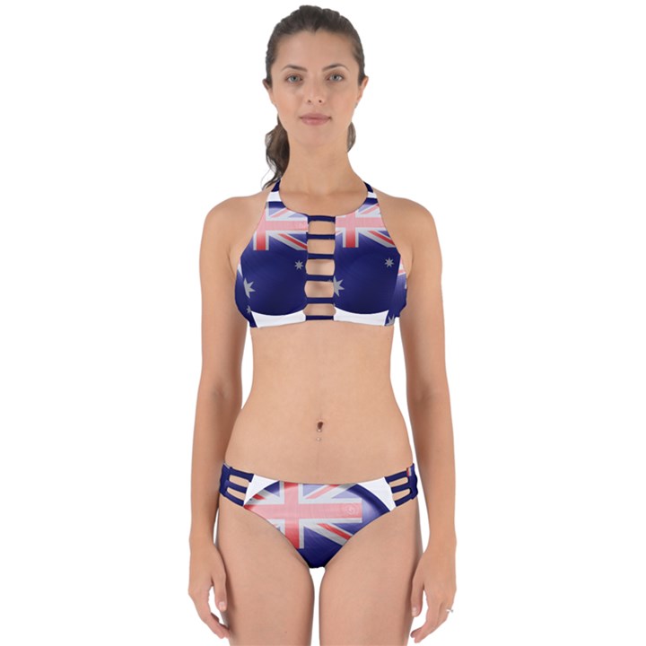 Australia Flag Country National Perfectly Cut Out Bikini Set