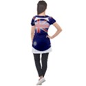 Australia Flag Country National Puff Sleeve Tunic Top View2