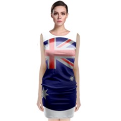 Australia Flag Country National Sleeveless Velvet Midi Dress by Sapixe