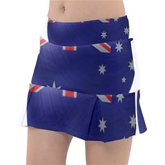 Australia Flag Country National Tennis Skirt by Sapixe